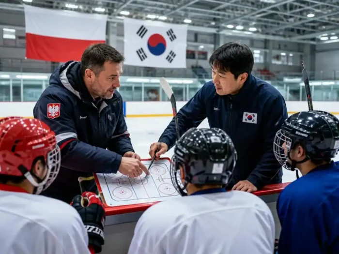 Wymiana doświadczeń między Polską a Koreą w świecie hokeja